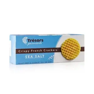 Barsnack Tresors – Crispy franz. Mini-Waffel-Cracker mit Meersalz, 95 g