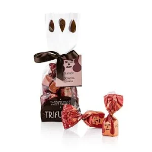 Tartuflanghe – trifulòt – Trüffelpralinen Alba mini, Amaretto (rot), 180 g