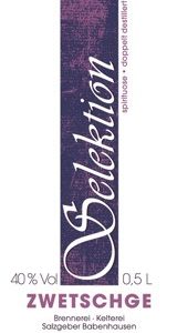 Selektion Zwetschge