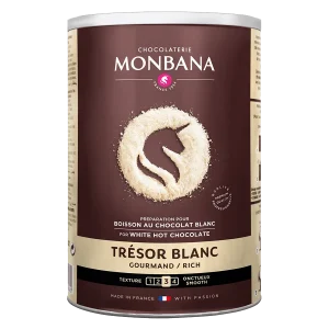 Chocolaterie Monbana Trinkschokolade Trésor Blanc, 500g