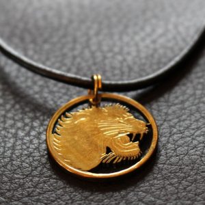 Kettenanhänger – 25 Äthiopische Centimes „Löwe“