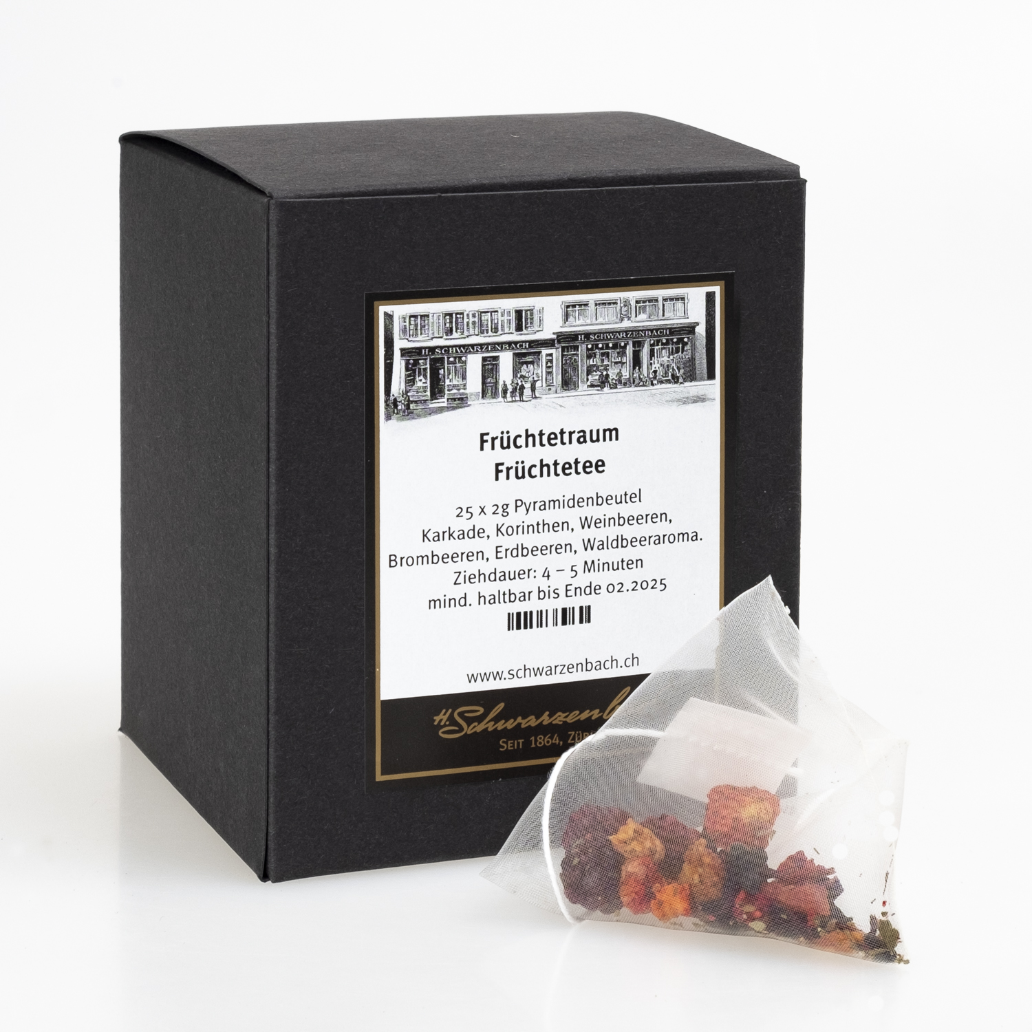 Teebeutel Früchtetraum Früchtetee, 25 x 2g